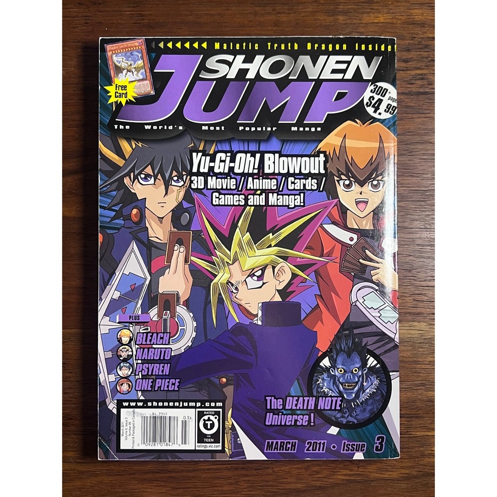 Shonen Jump Magazine March 2011 Issue 3 No 99 Yu-Gi-Oh Naruto Bleach Viz Media